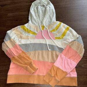 Faherty Soleil Island Sunrise Hoodie Sweatshirt Sz M